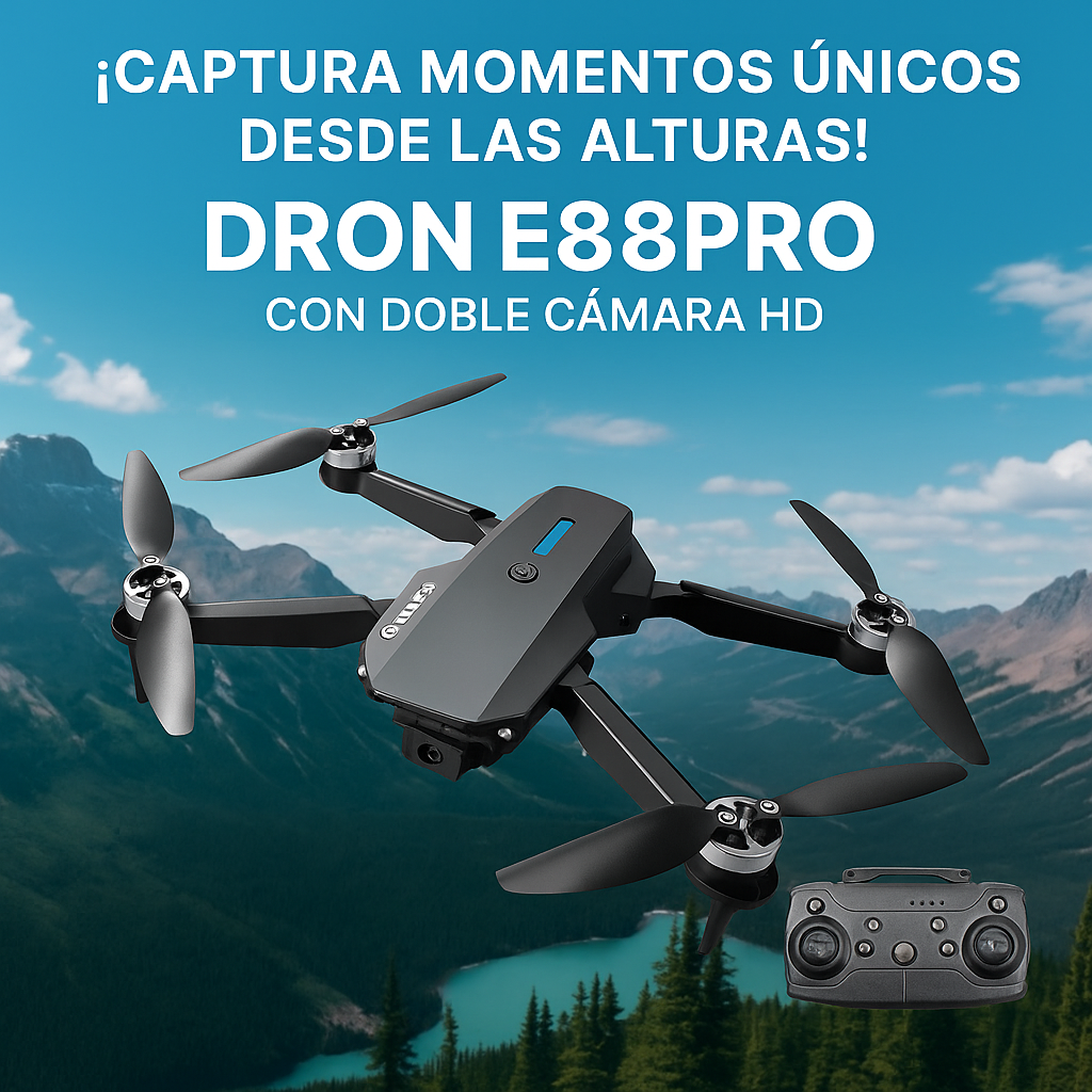 DRONE E88 CON DOBLE CAMARA HD